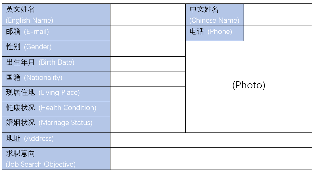 how-to-make-a-chinese-resume-or-cv-sample-template-download